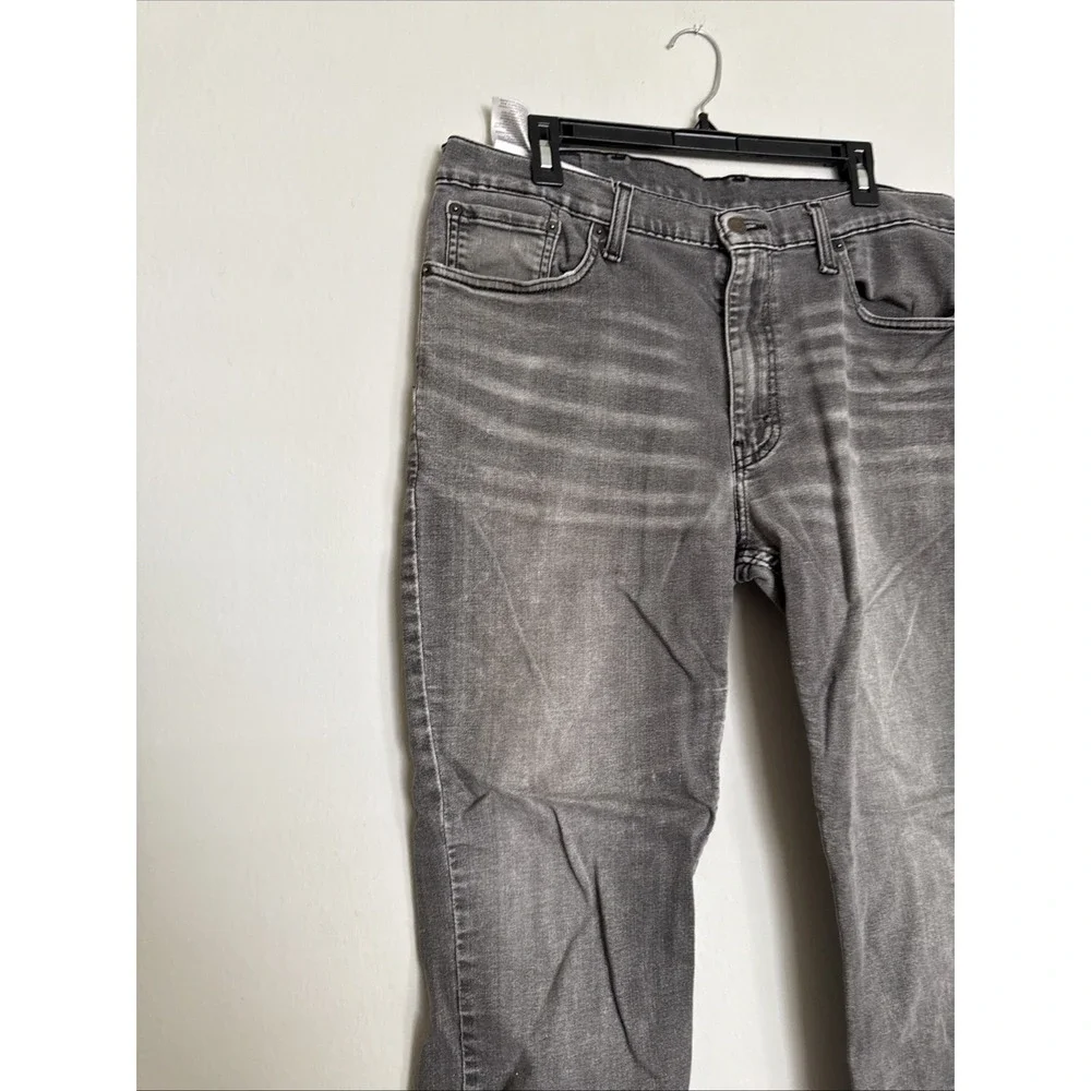 Black Levi Strauss Jeans 511 Slim Fit 38 X 30‎ Grey Faded Zipper Fly